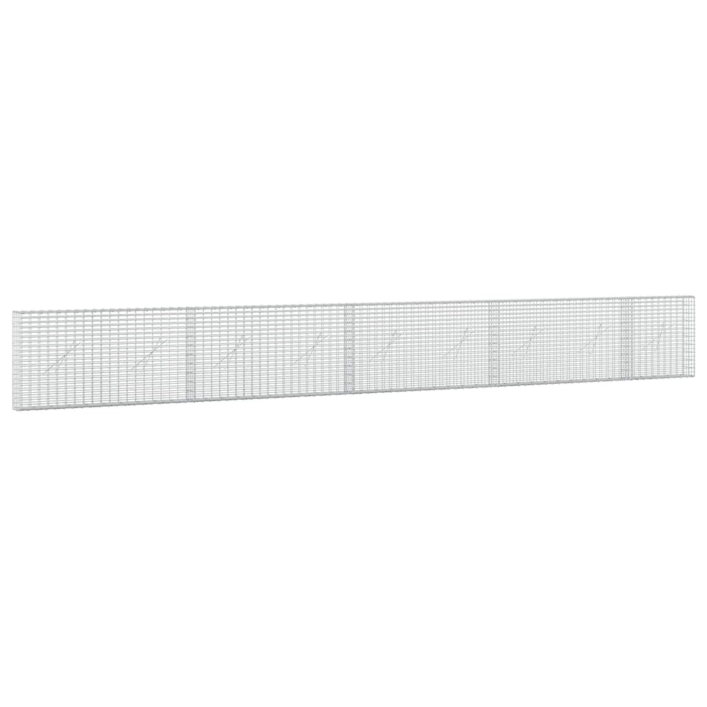 vidaXL Gabion z drutu 3,5 mm i siatką 5x2,5 cm 450x10x50 cm