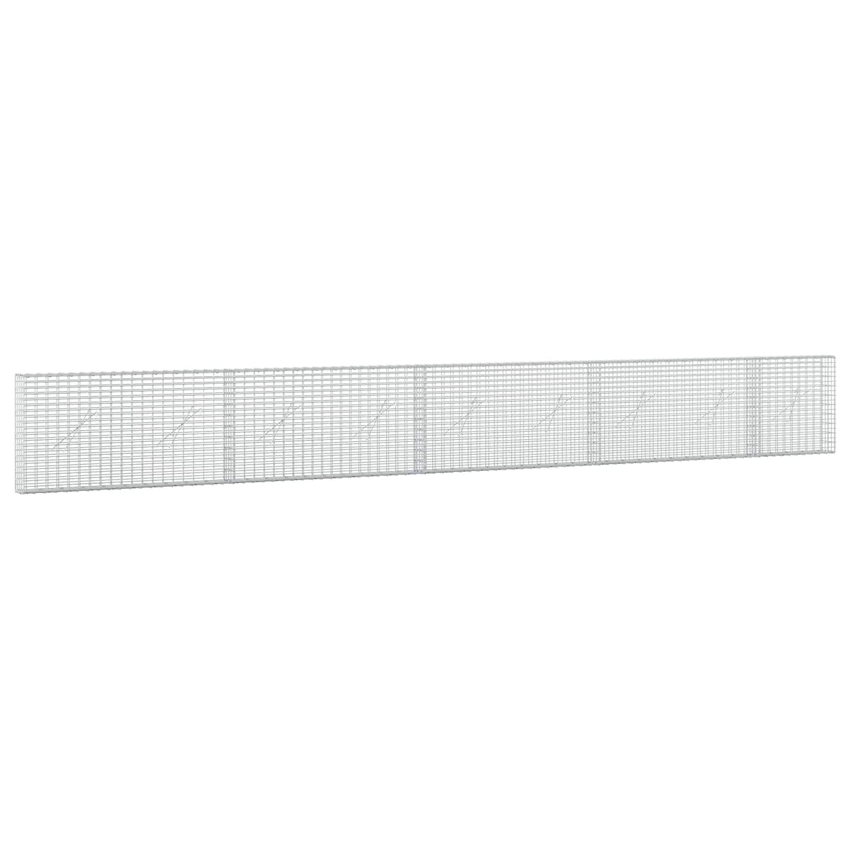 vidaXL Gabion z drutu 3,5 mm i siatką 5x2,5 cm 450x10x50 cm