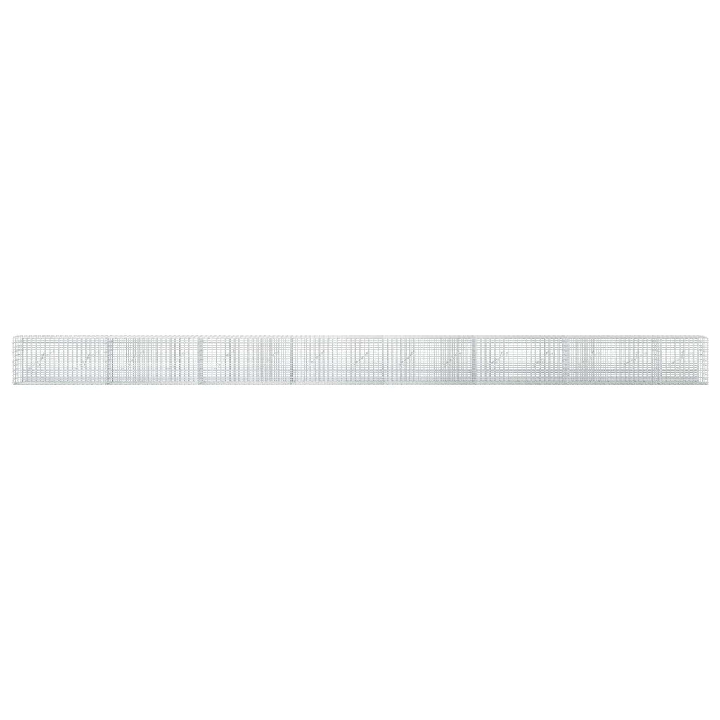 vidaXL Gabion z drutu 3,5 mm i siatką 5x2,5 cm 750x10x50 cm