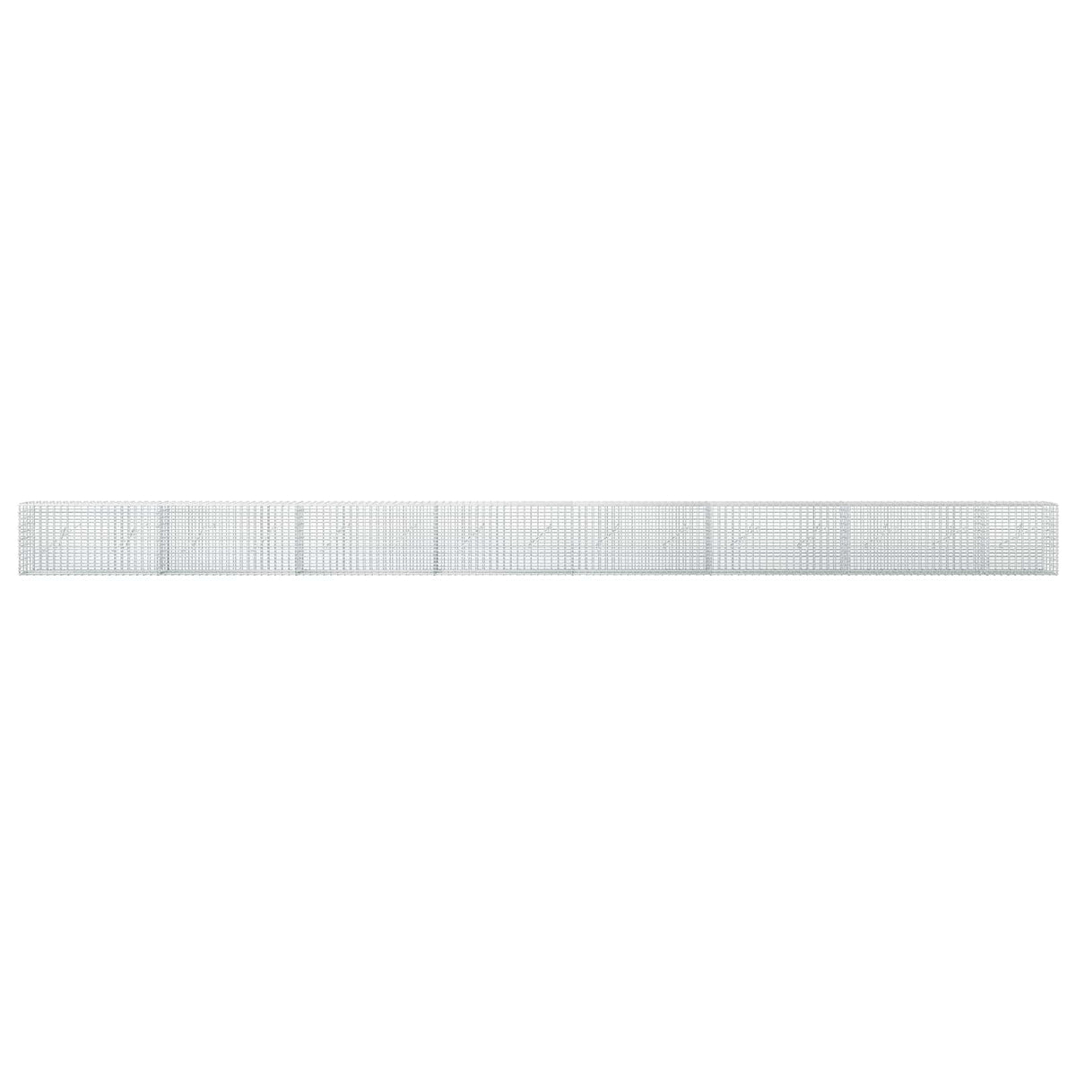 vidaXL Gabion z drutu 3,5 mm i siatką 5x2,5 cm 750x10x50 cm