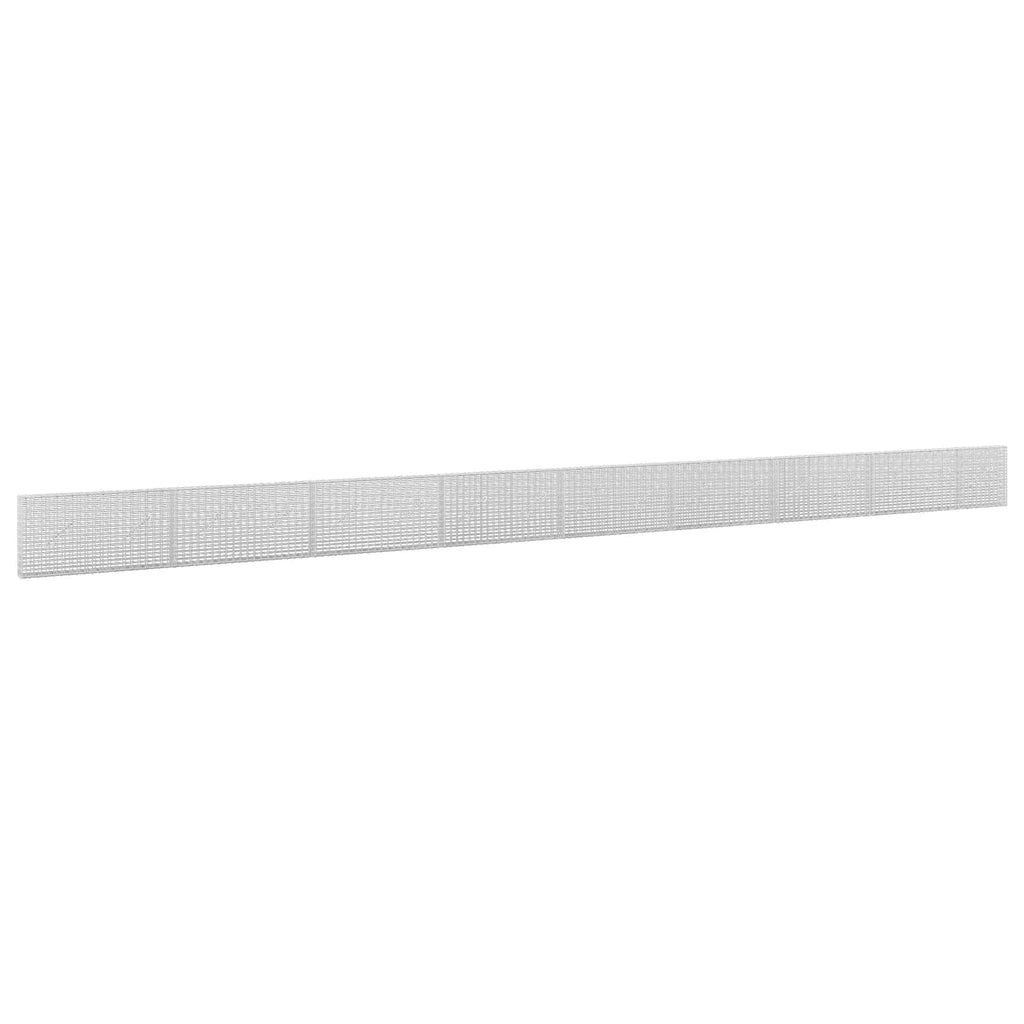 vidaXL Gabion z drutu 3,5 mm i siatką 5x2,5 cm 850x10x50 cm