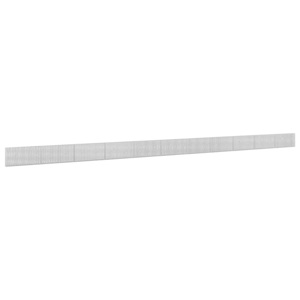vidaXL Gabion z drutu 3,5 mm i siatką 5x2,5 cm 1100x10x50 cm