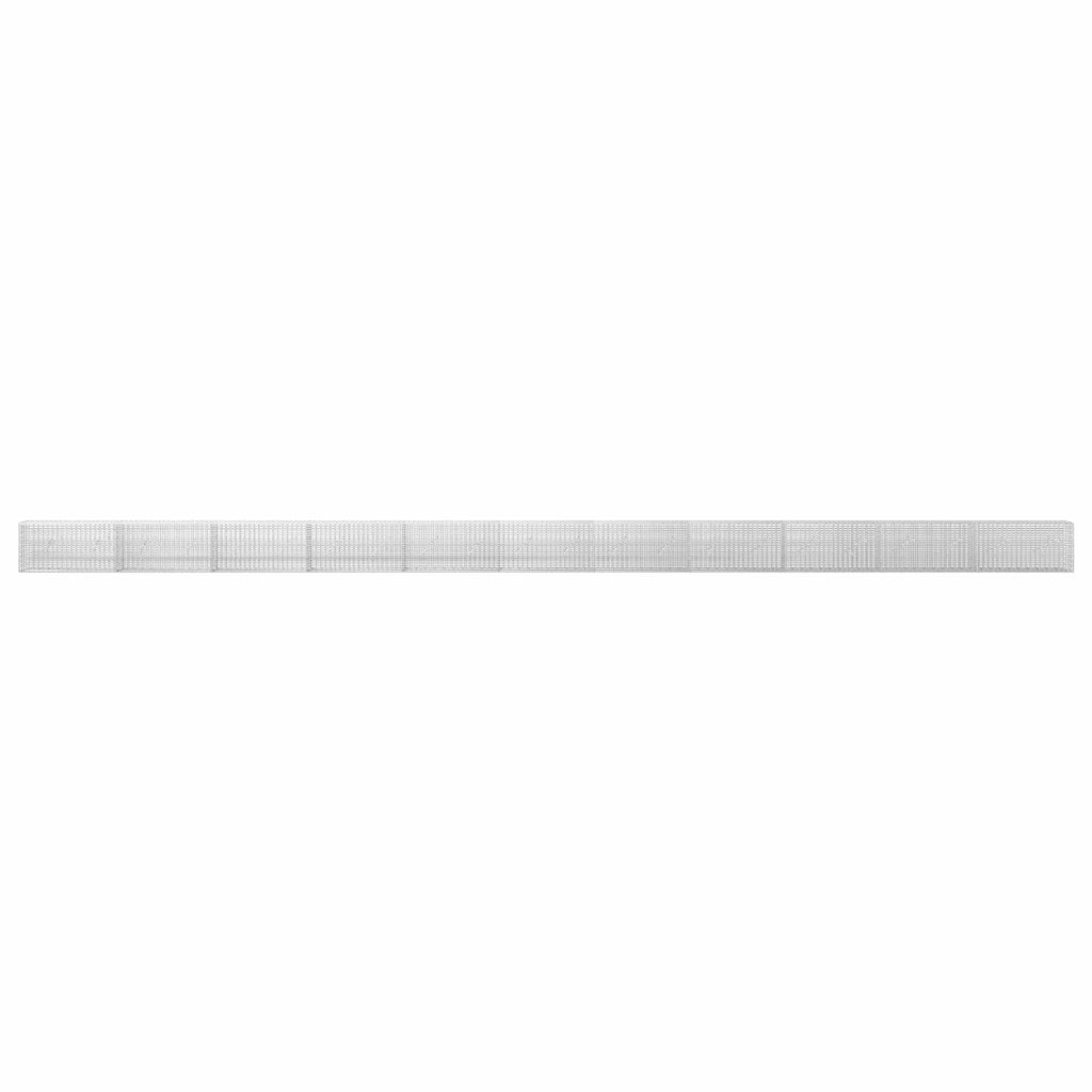 vidaXL Gabion z drutu 3,5 mm i siatką 5x2,5 cm 1100x10x50 cm