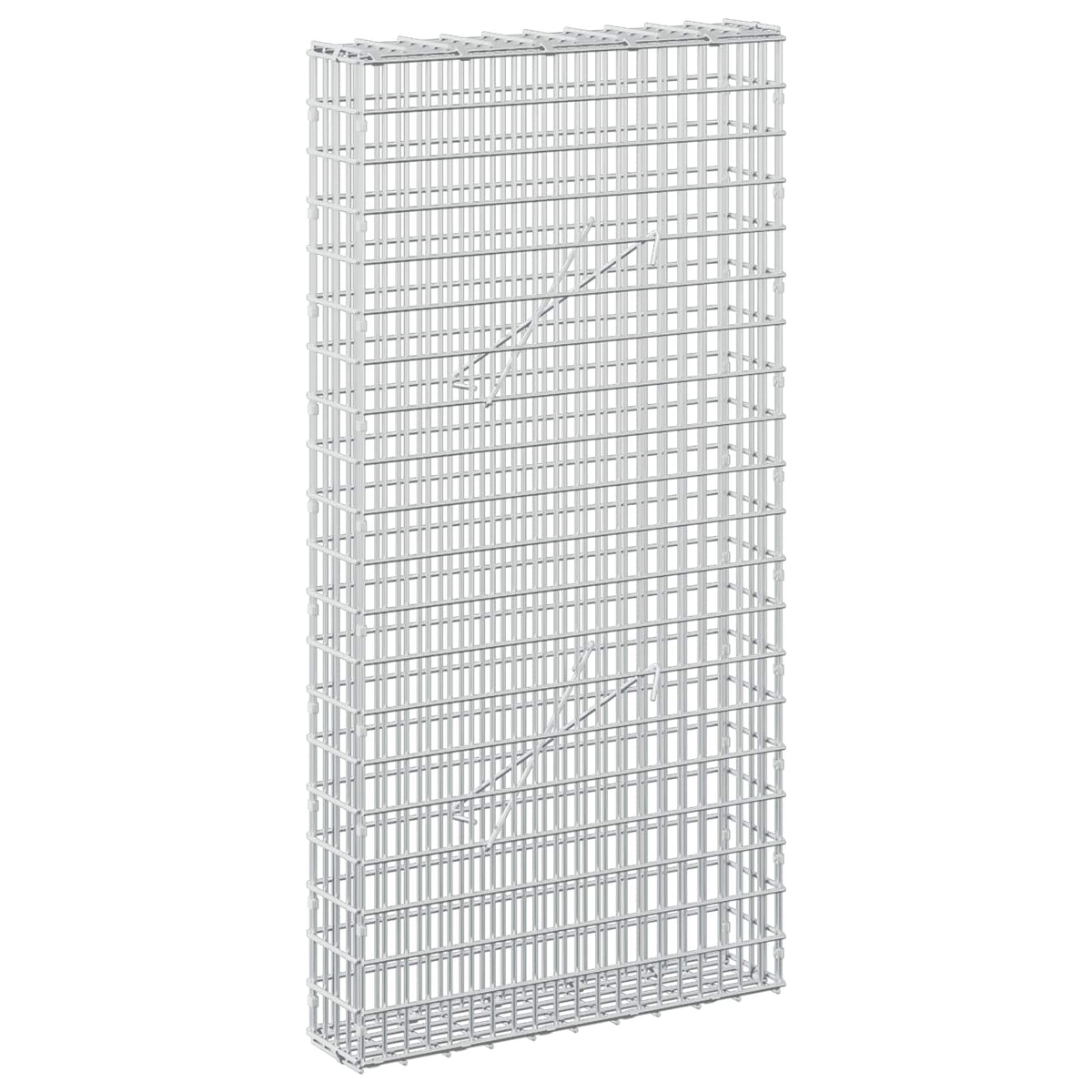 vidaXL Gabion z drutu 3,5 mm i siatką 5x2,5 cm 50x10x100 cm