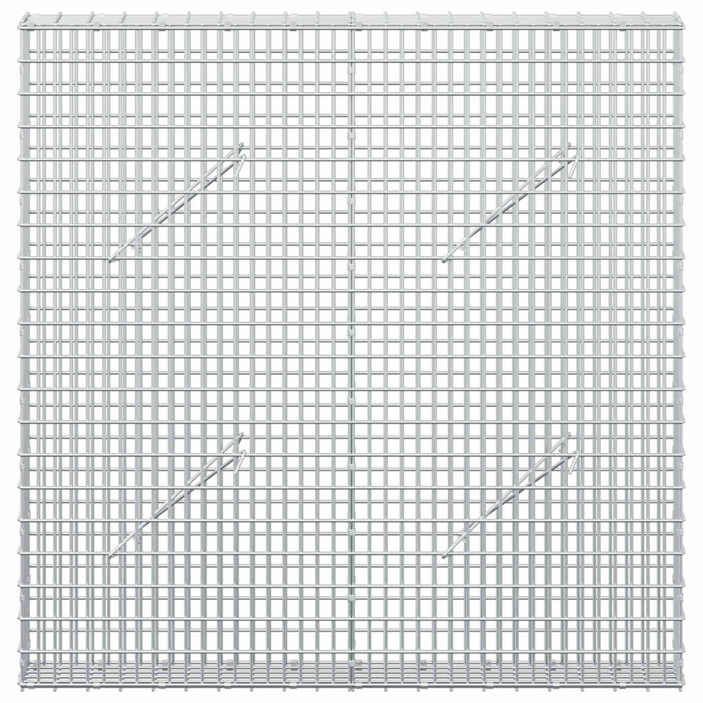 vidaXL Gabion z drutu 3,5 mm i siatką 5x2,5 cm 100x10x100 cm