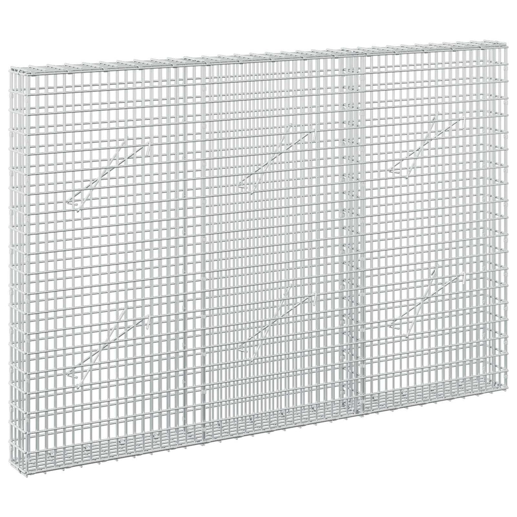 vidaXL Gabion z drutu 3,5 mm i siatką 5x2,5 cm 150x10x100 cm