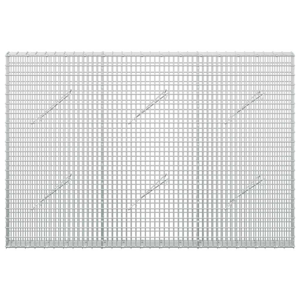 vidaXL Gabion z drutu 3,5 mm i siatką 5x2,5 cm 150x10x100 cm