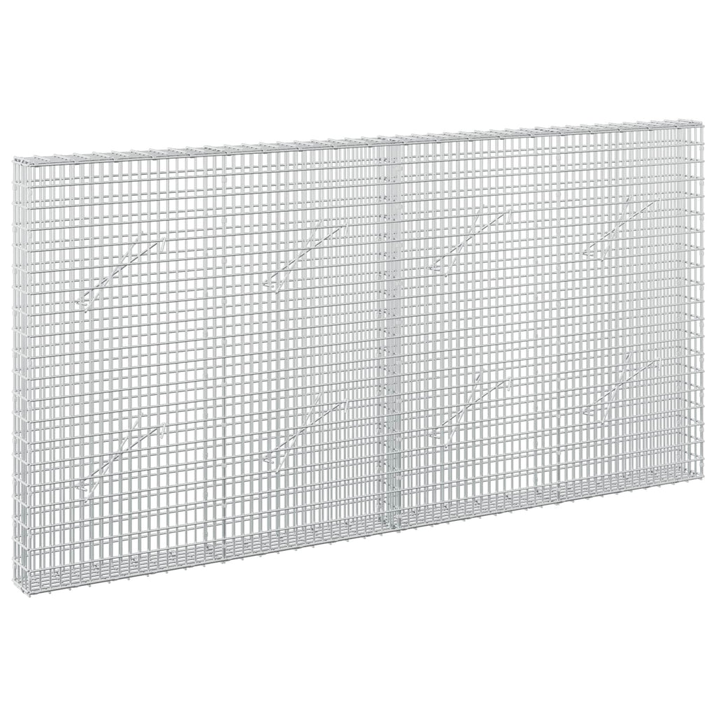 vidaXL Gabion z drutu 3,5 mm i siatką 5x2,5 cm 200x10x100 cm