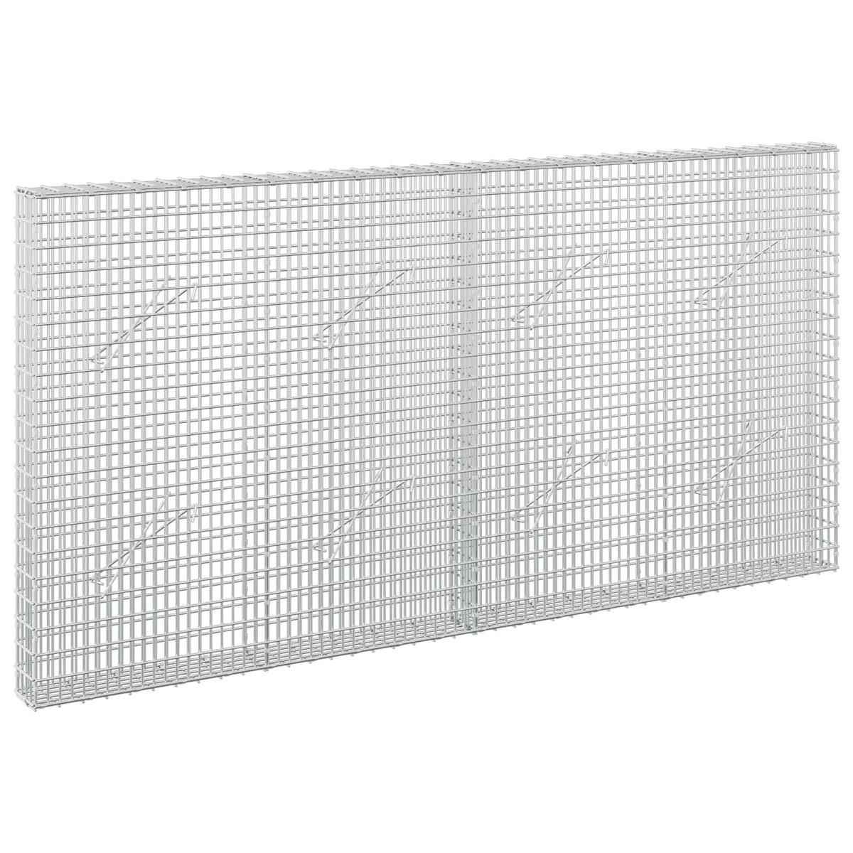vidaXL Gabion z drutu 3,5 mm i siatką 5x2,5 cm 200x10x100 cm