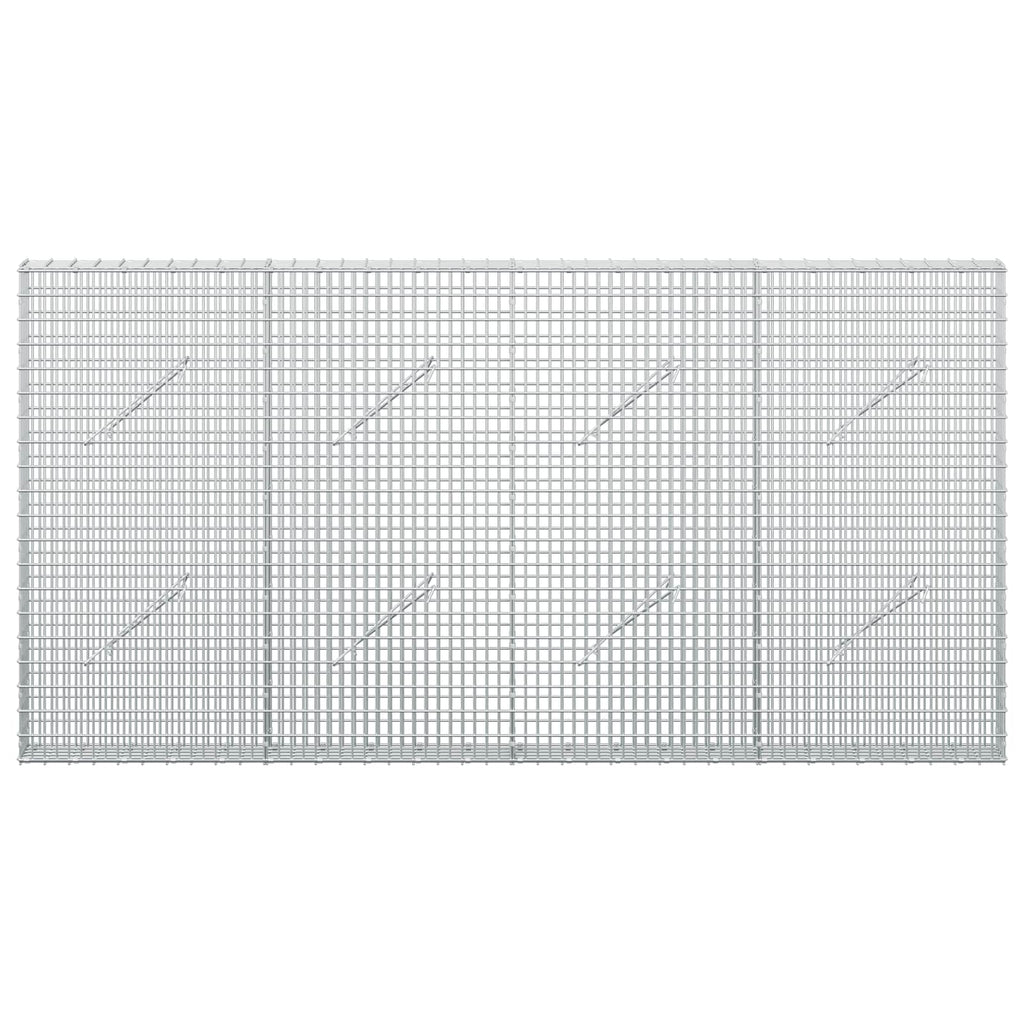 vidaXL Gabion z drutu 3,5 mm i siatką 5x2,5 cm 200x10x100 cm