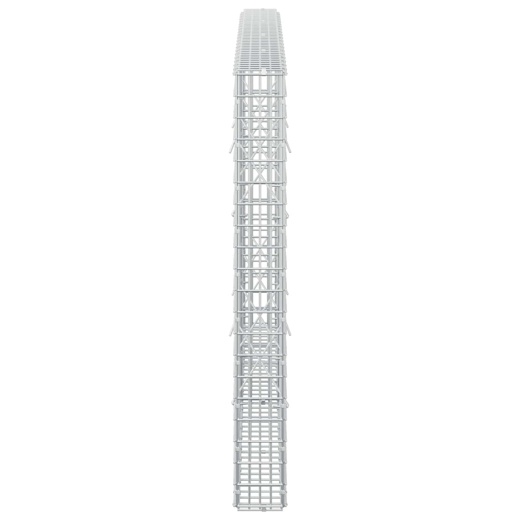 vidaXL Gabion z drutu 3,5 mm i siatką 5x2,5 cm 200x10x100 cm