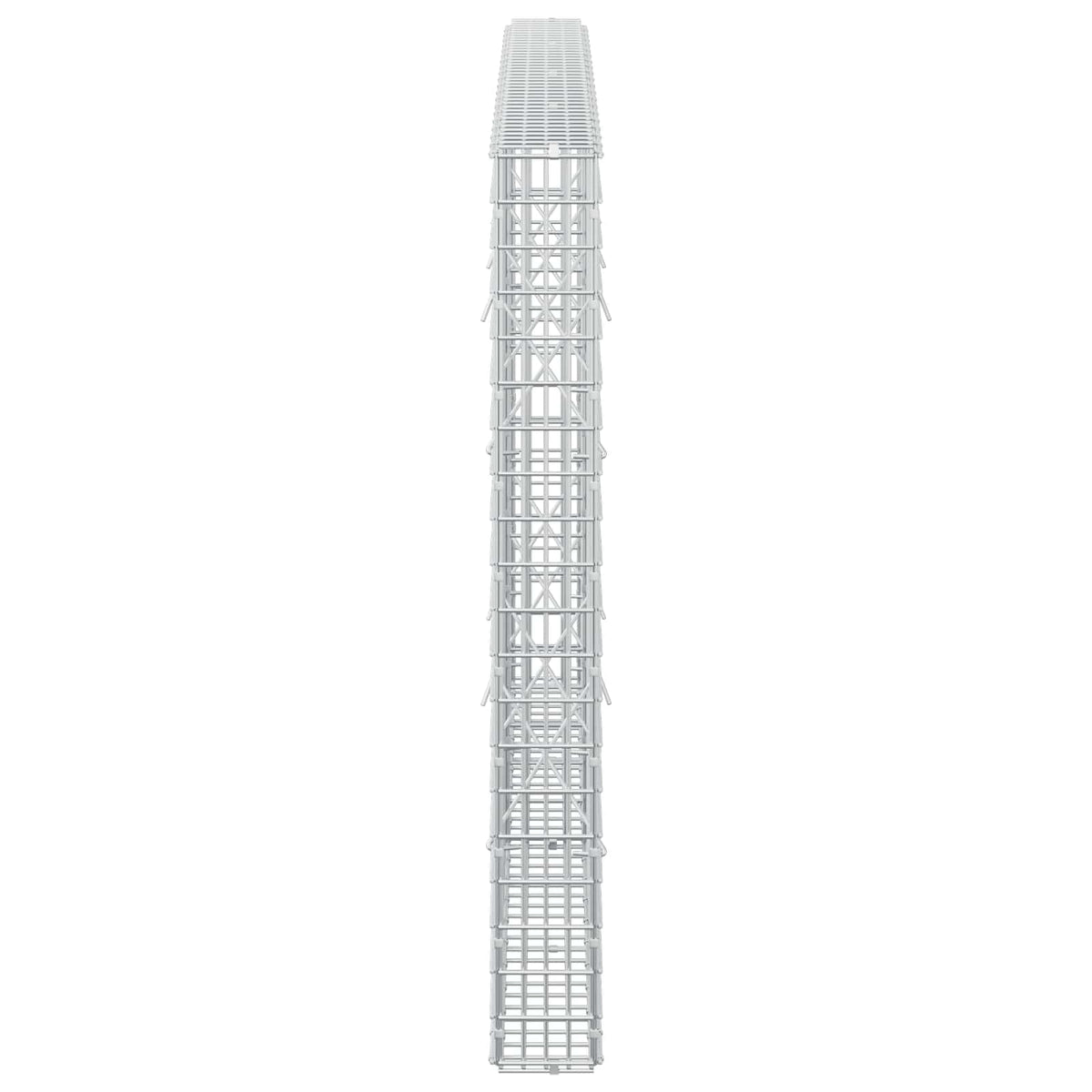 vidaXL Gabion z drutu 3,5 mm i siatką 5x2,5 cm 200x10x100 cm