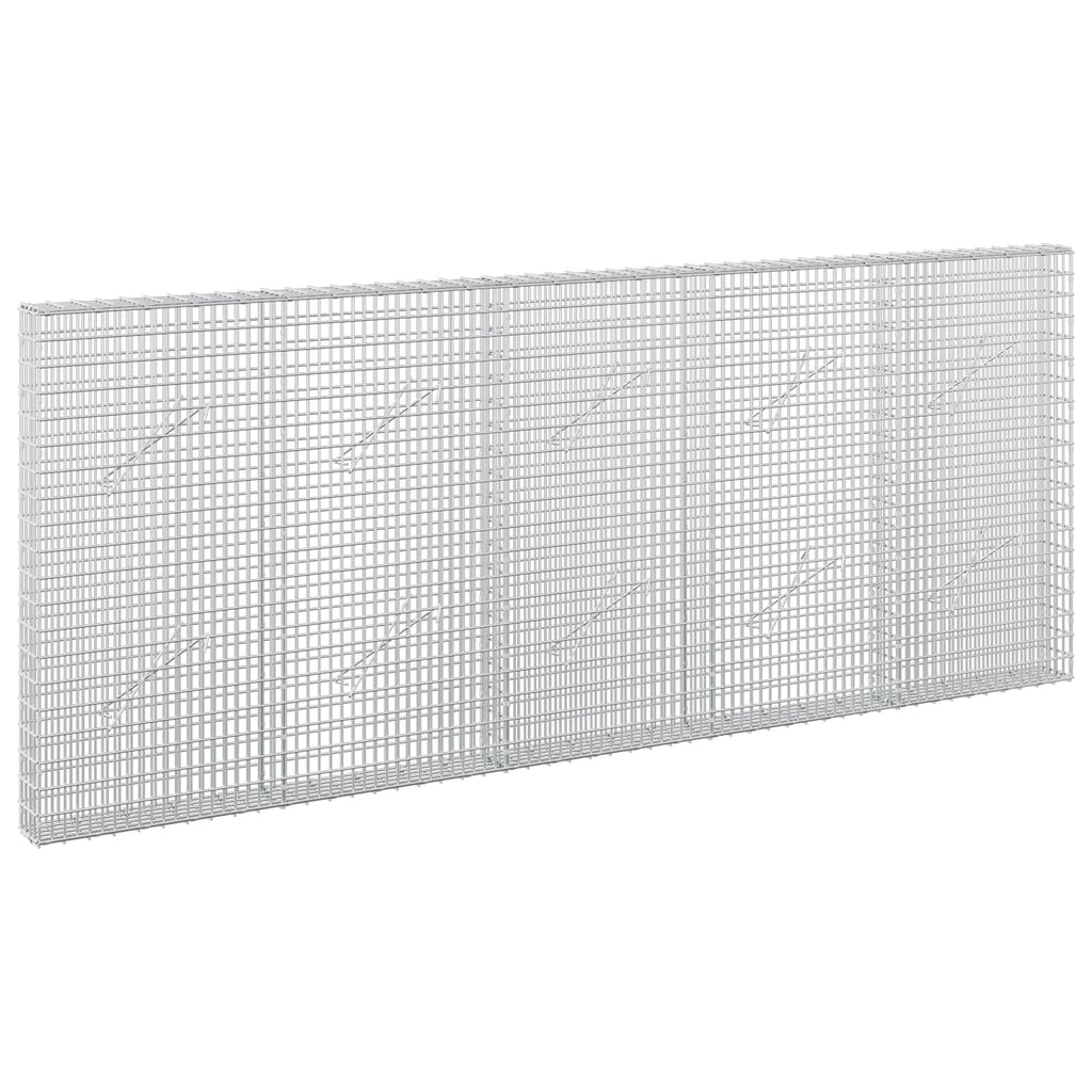 vidaXL Gabion z drutu 3,5 mm i siatką 5x2,5 cm 250x10x100 cm