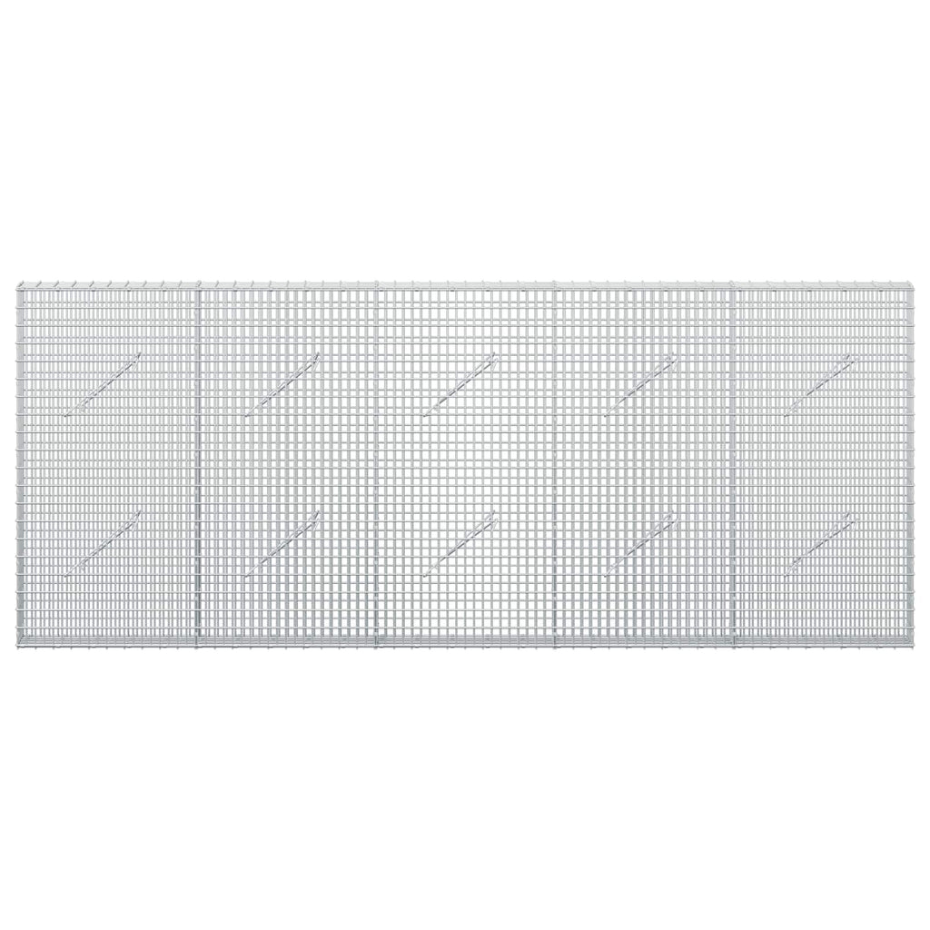 vidaXL Gabion z drutu 3,5 mm i siatką 5x2,5 cm 250x10x100 cm