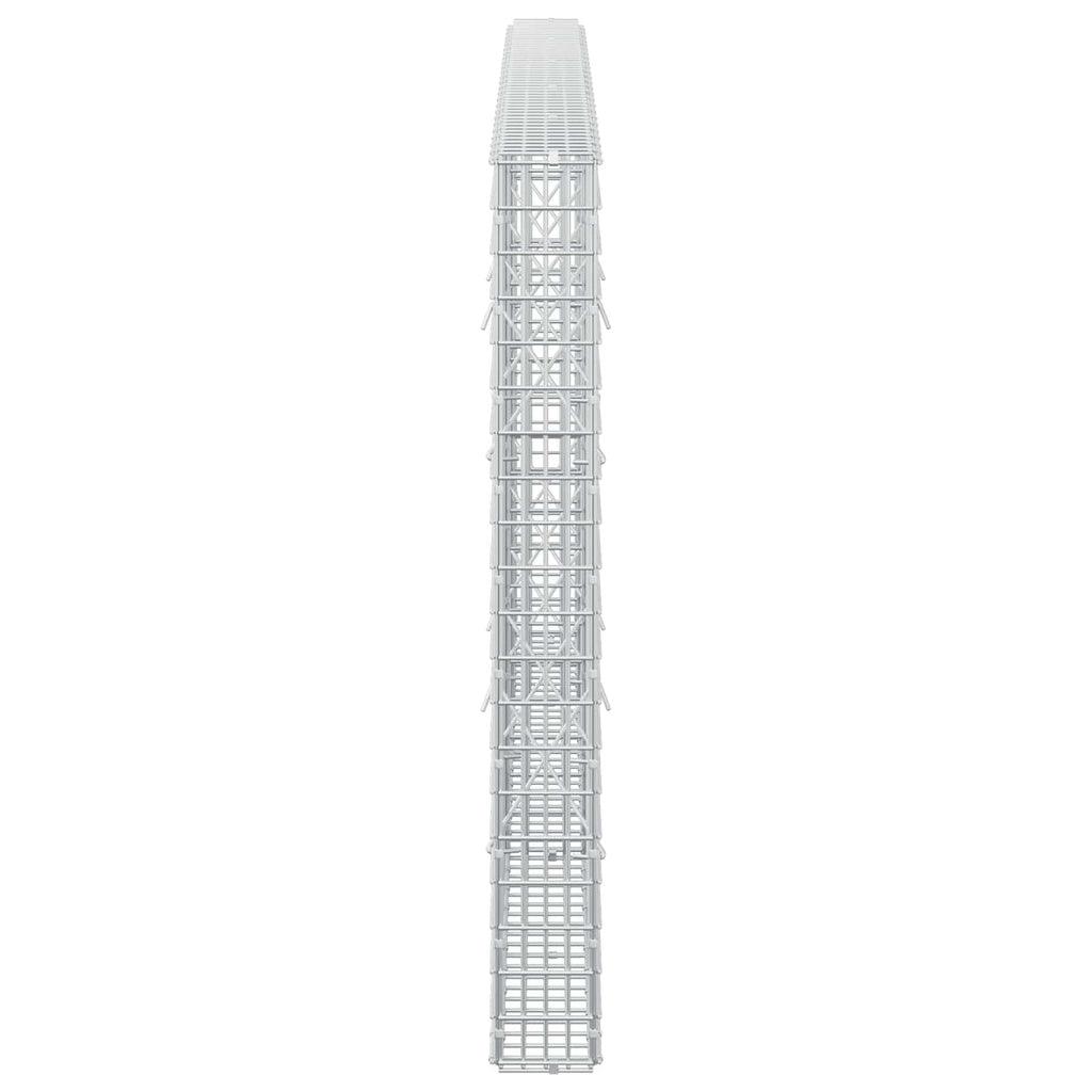 vidaXL Gabion z drutu 3,5 mm i siatką 5x2,5 cm 250x10x100 cm