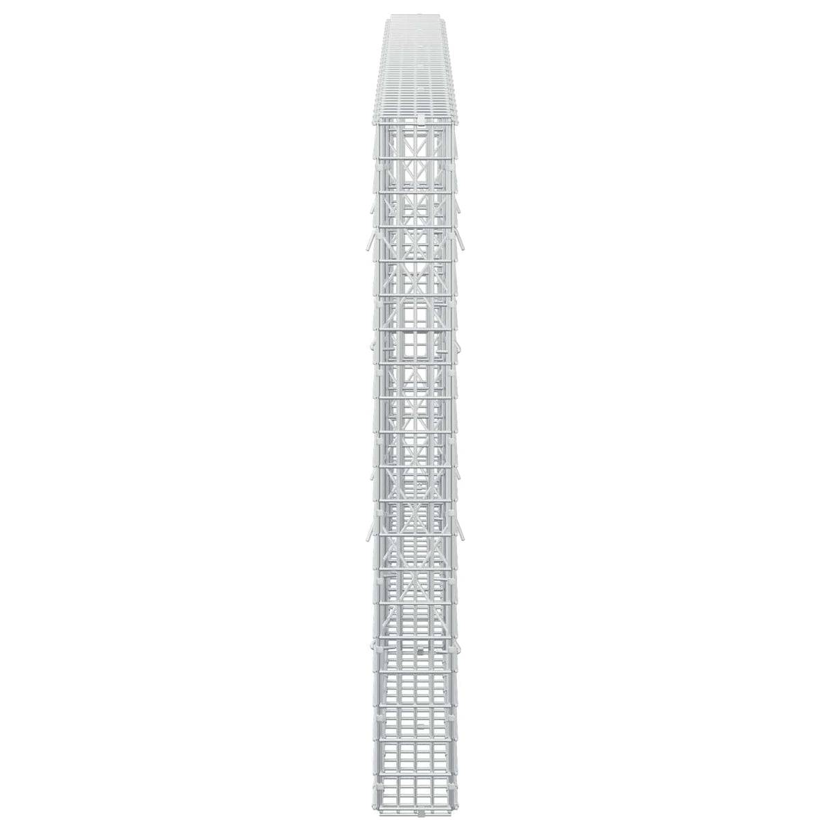 vidaXL Gabion z drutu 3,5 mm i siatką 5x2,5 cm 250x10x100 cm