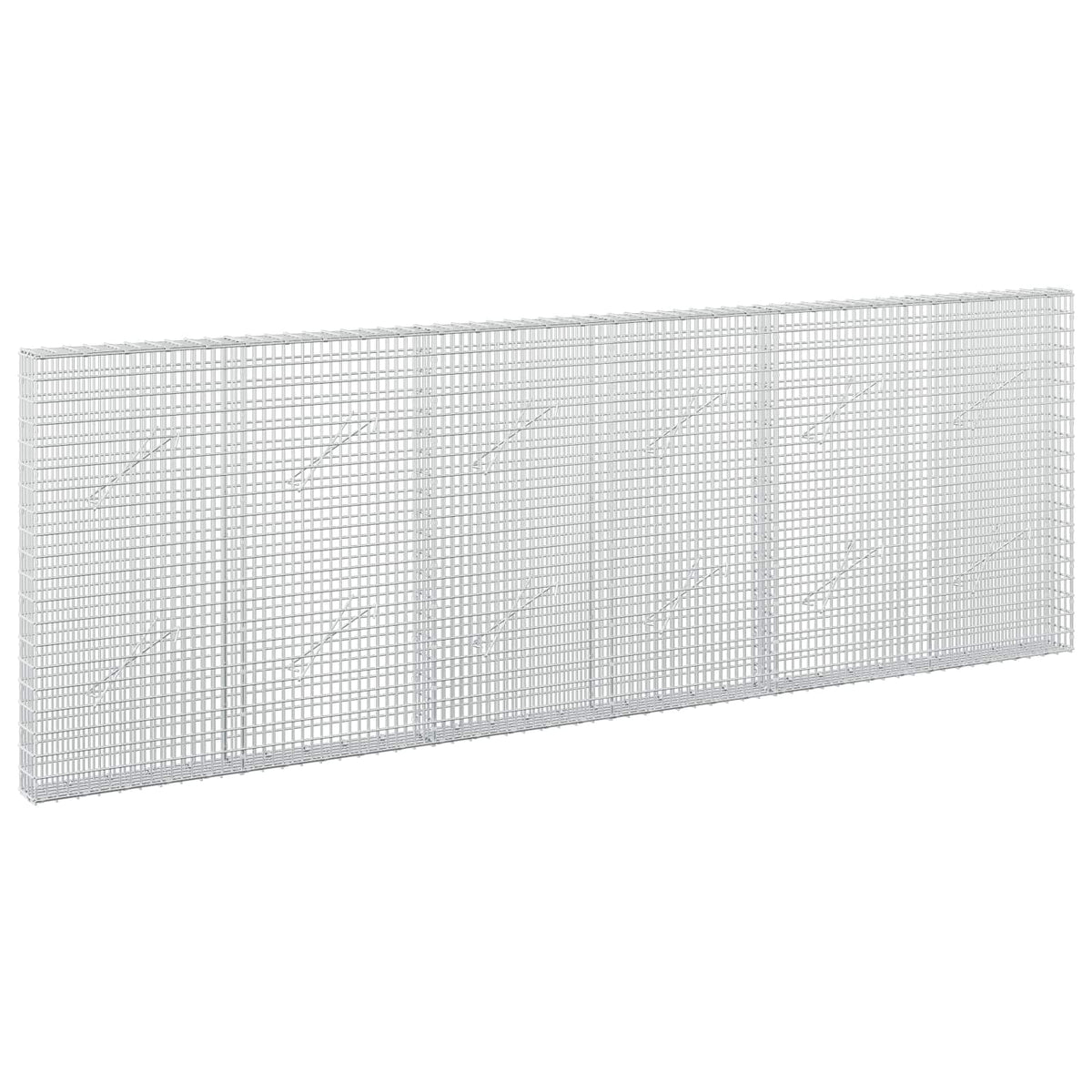 vidaXL Gabion z drutu 3,5 mm i siatką 5x2,5 cm 300x10x100 cm