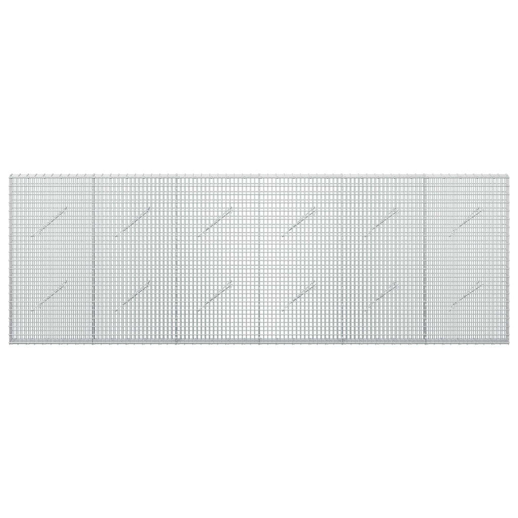 vidaXL Gabion z drutu 3,5 mm i siatką 5x2,5 cm 300x10x100 cm