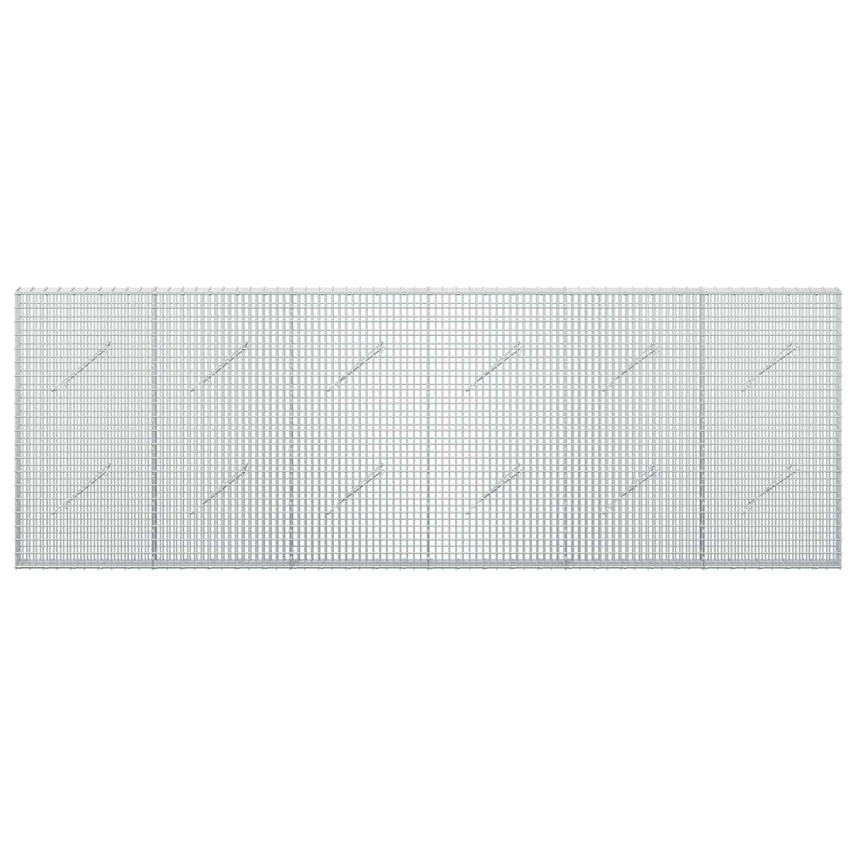 vidaXL Gabion z drutu 3,5 mm i siatką 5x2,5 cm 300x10x100 cm
