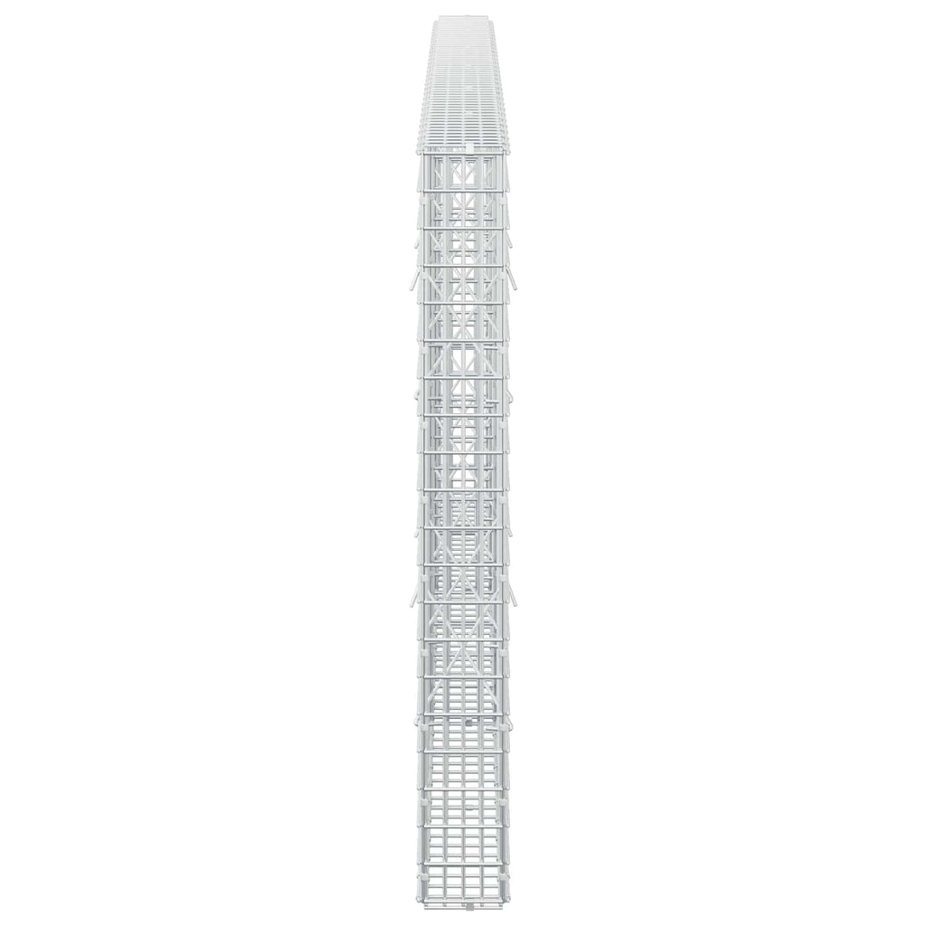 vidaXL Gabion z drutu 3,5 mm i siatką 5x2,5 cm 300x10x100 cm