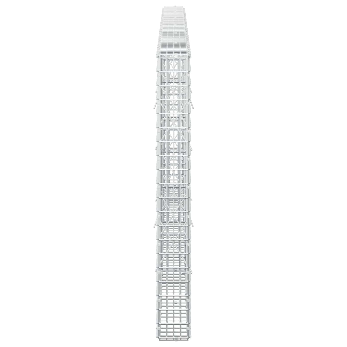 vidaXL Gabion z drutu 3,5 mm i siatką 5x2,5 cm 300x10x100 cm