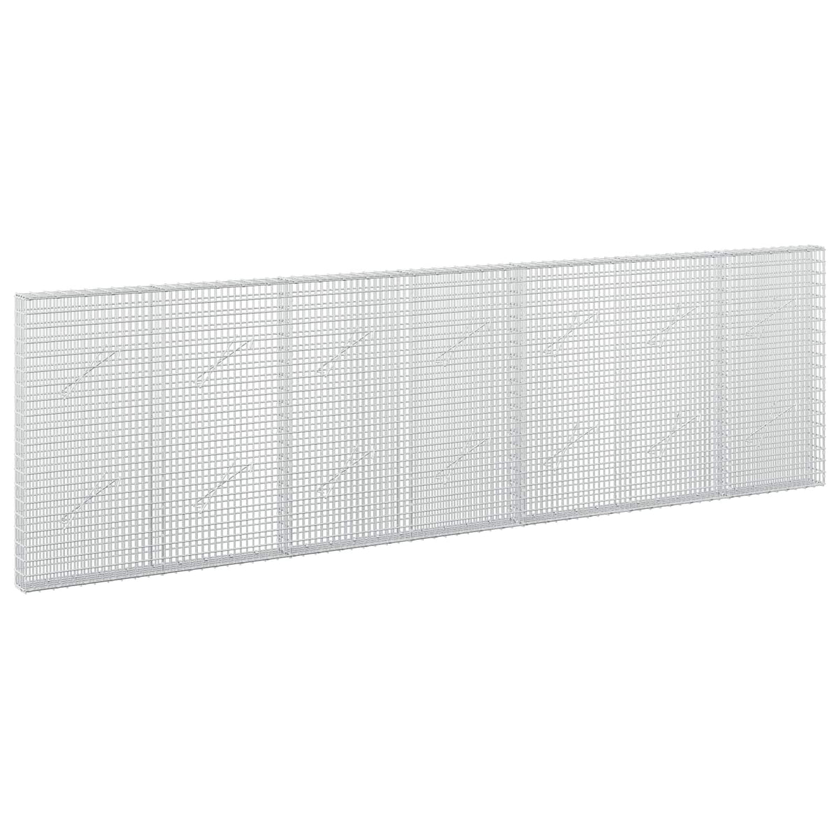 vidaXL Gabion z drutu 3,5 mm i siatką 5x2,5 cm 350x10x100 cm