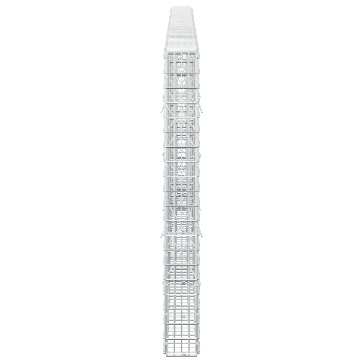 vidaXL Gabion z drutu 3,5 mm i siatką 5x2,5 cm 350x10x100 cm