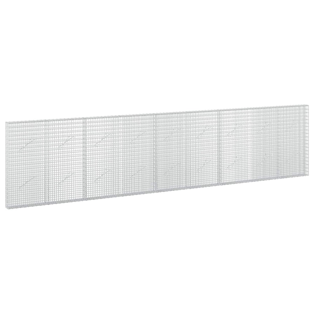 vidaXL Gabion z drutu 3,5 mm i siatką 5x2,5 cm 450x10x100 cm