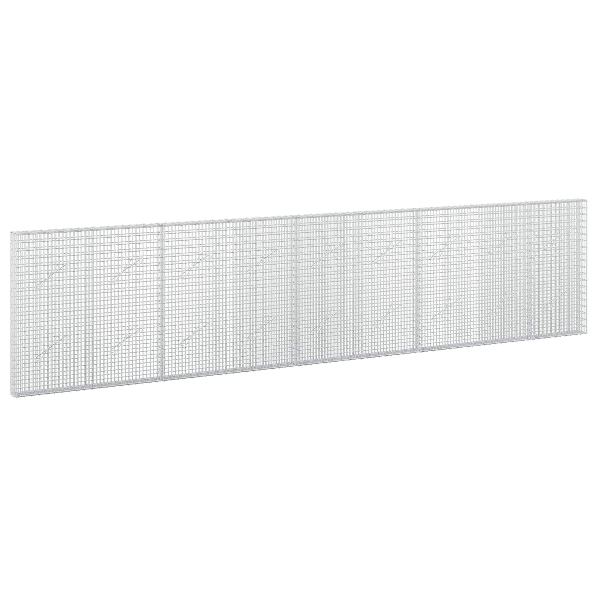 vidaXL Gabion z drutu 3,5 mm i siatką 5x2,5 cm 450x10x100 cm