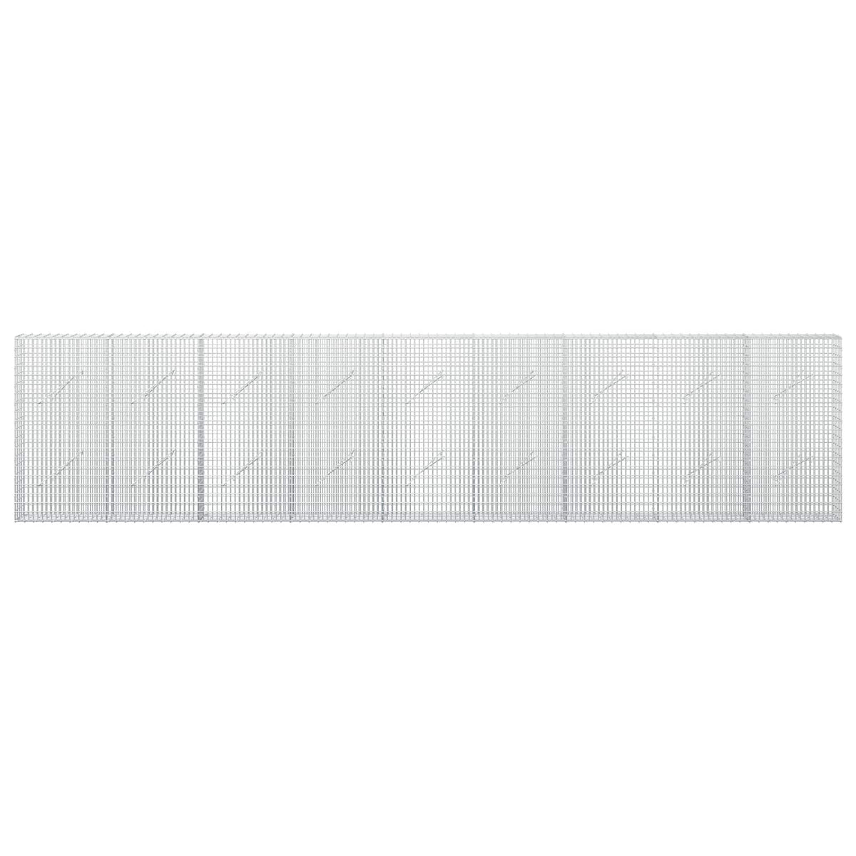 vidaXL Gabion z drutu 3,5 mm i siatką 5x2,5 cm 450x10x100 cm