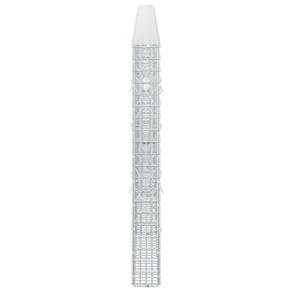 vidaXL Gabion z drutu 3,5 mm i siatką 5x2,5 cm 450x10x100 cm
