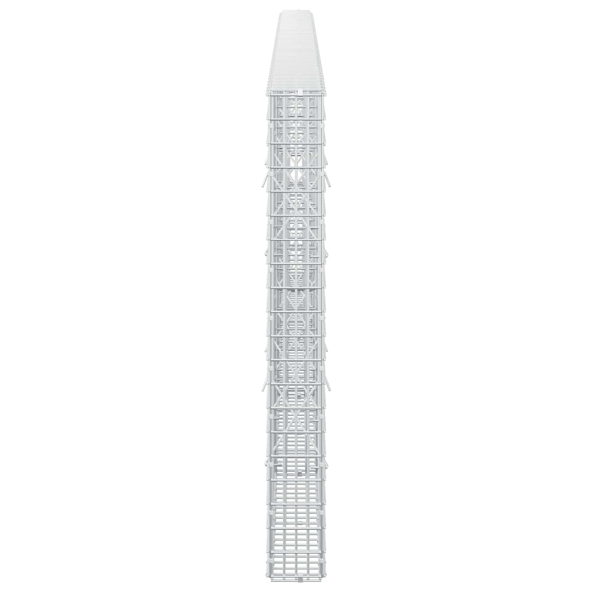 vidaXL Gabion z drutu 3,5 mm i siatką 5x2,5 cm 450x10x100 cm