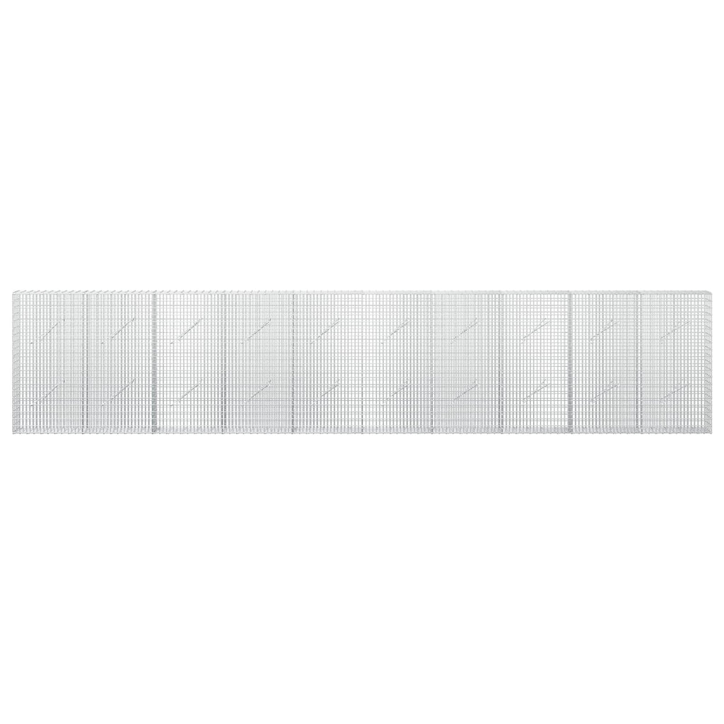 vidaXL Gabion z drutu 3,5 mm i siatką 5x2,5 cm 500x10x100 cm