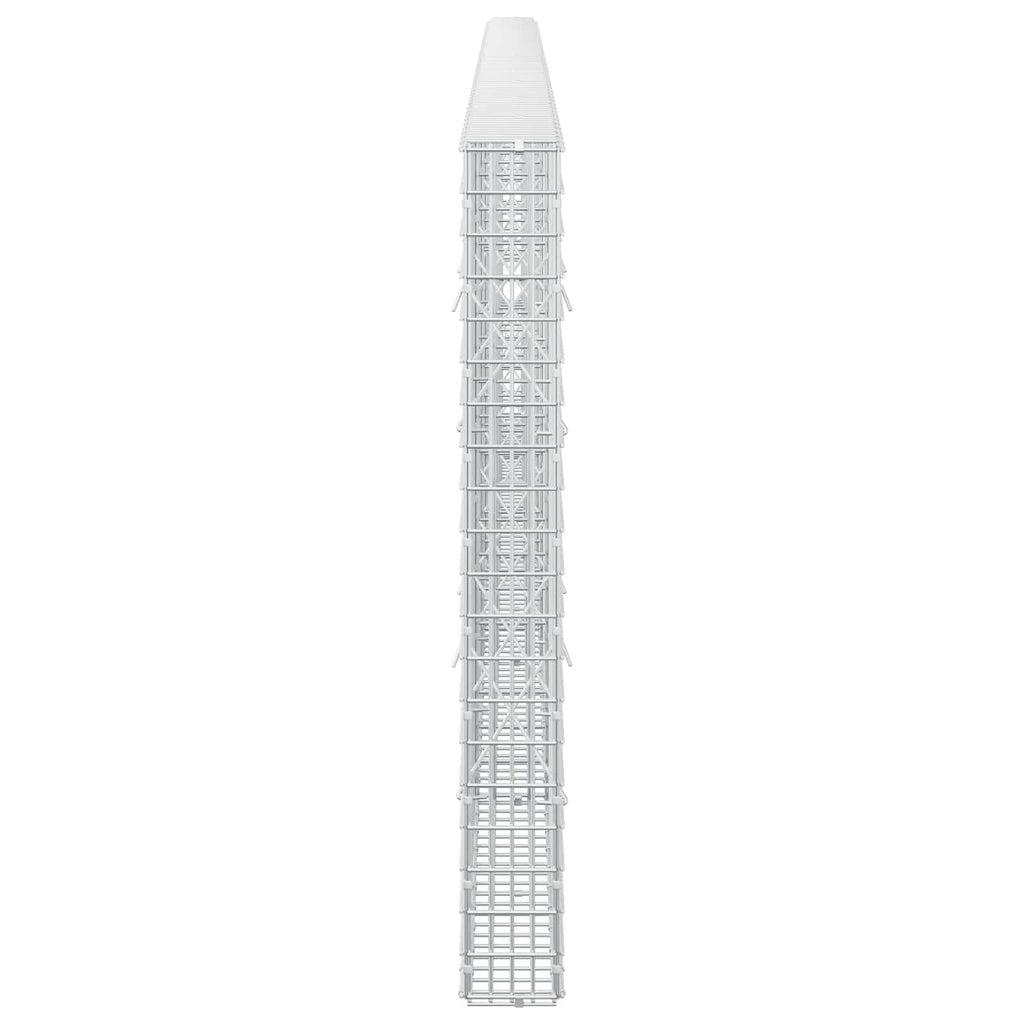 vidaXL Gabion z drutu 3,5 mm i siatką 5x2,5 cm 500x10x100 cm