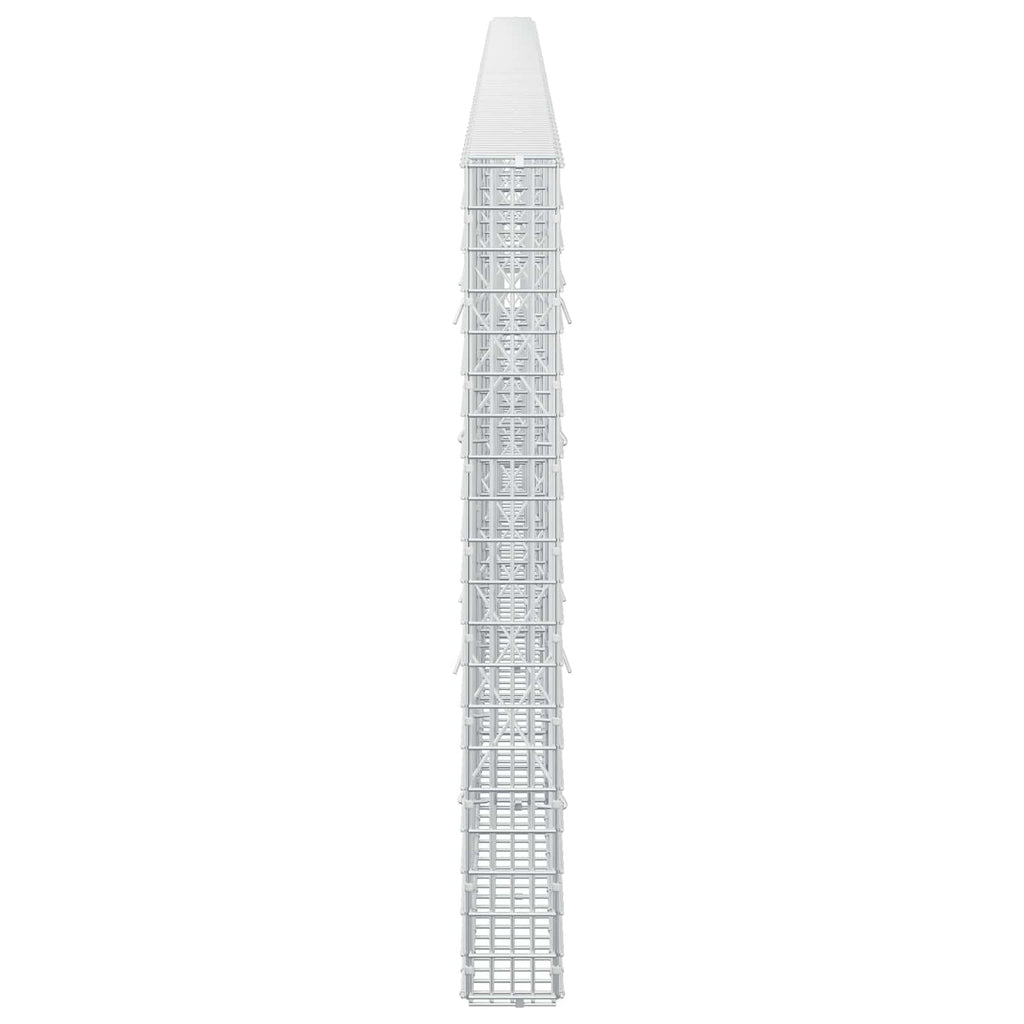 vidaXL Gabion z drutu 3,5 mm i siatką 5x2,5 cm 600x10x100 cm