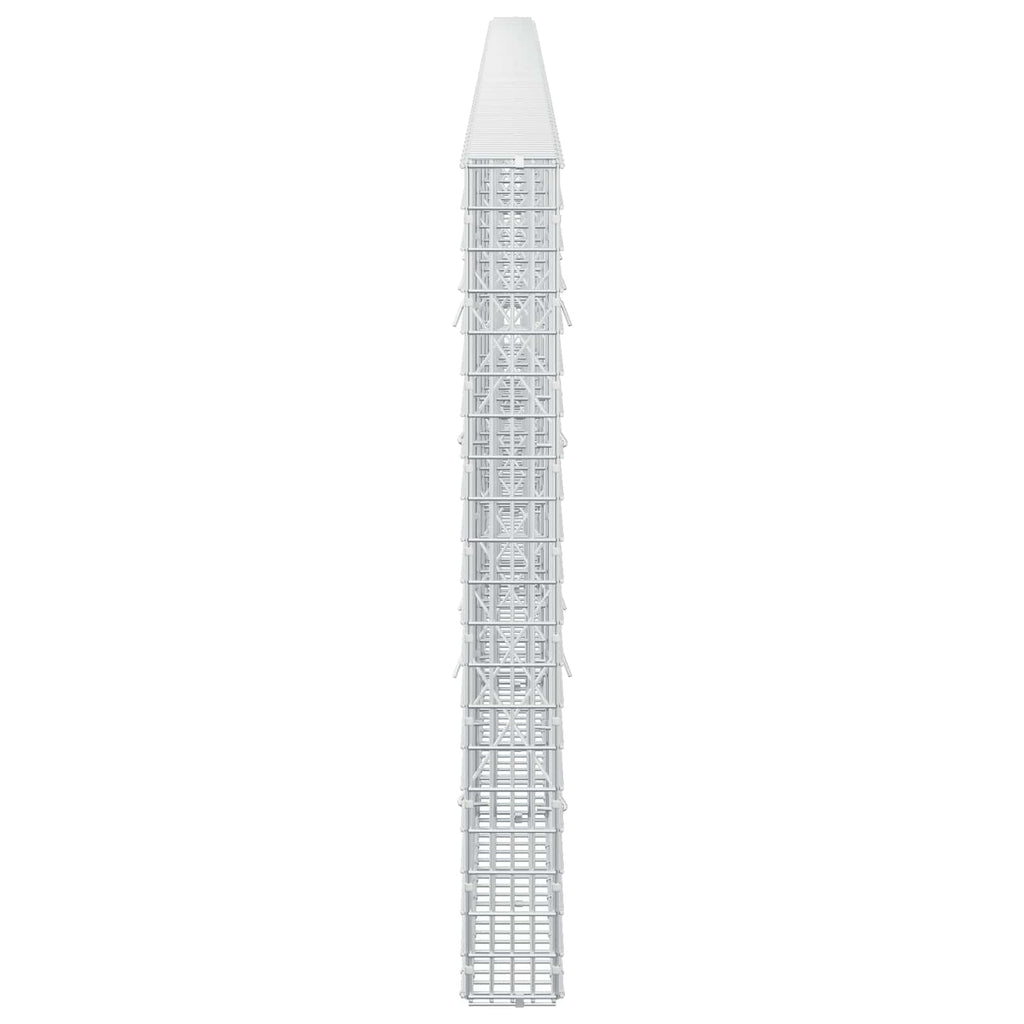vidaXL Gabion z drutu 3,5 mm i siatką 5x2,5 cm 650x10x100 cm