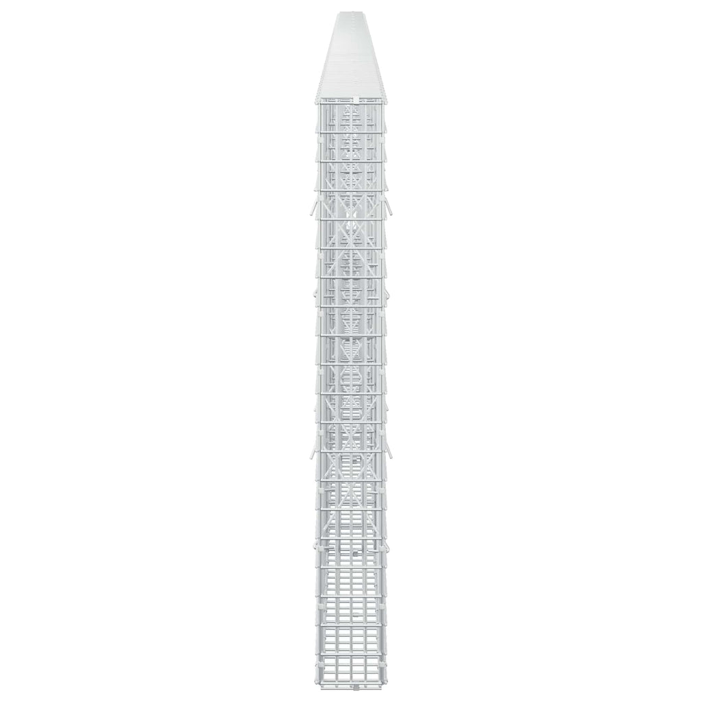 vidaXL Gabion z drutu 3,5 mm i siatką 5x2,5 cm 750x10x100 cm