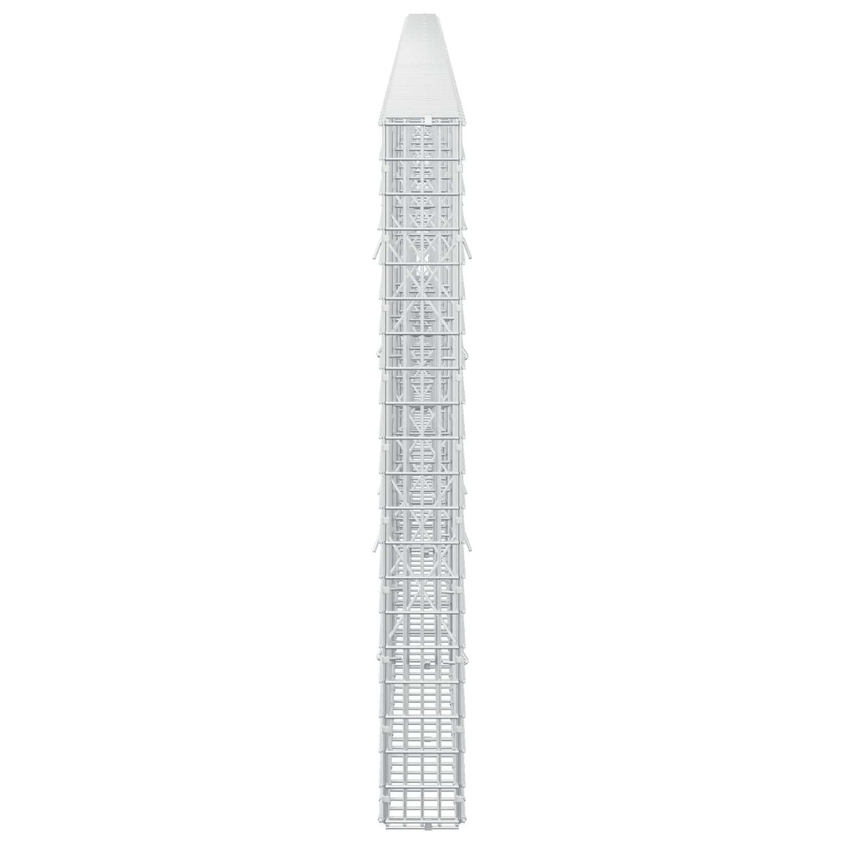 vidaXL Gabion z drutu 3,5 mm i siatką 5x2,5 cm 750x10x100 cm