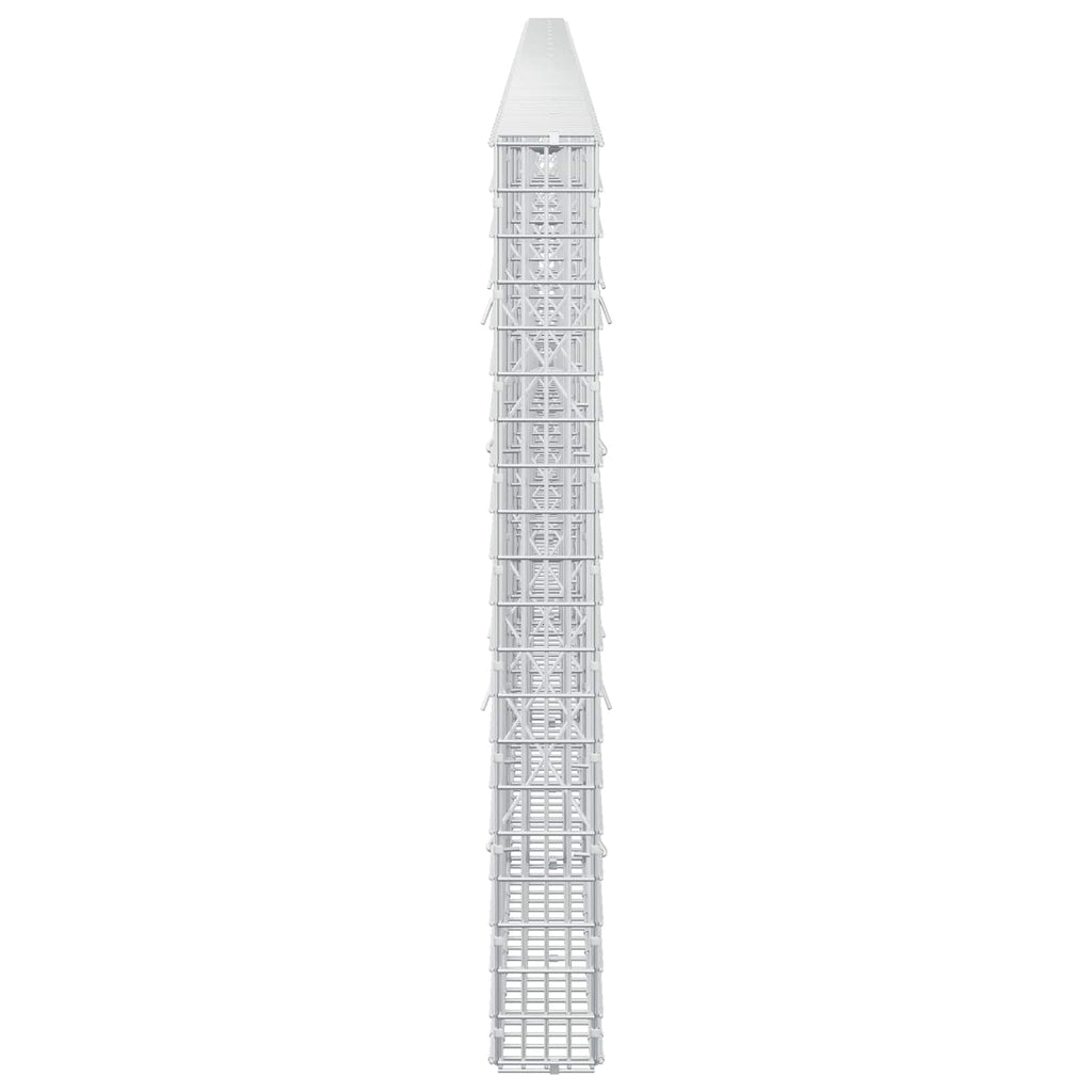 vidaXL Gabion z drutu 3,5 mm i siatką 5x2,5 cm 800x10x100 cm