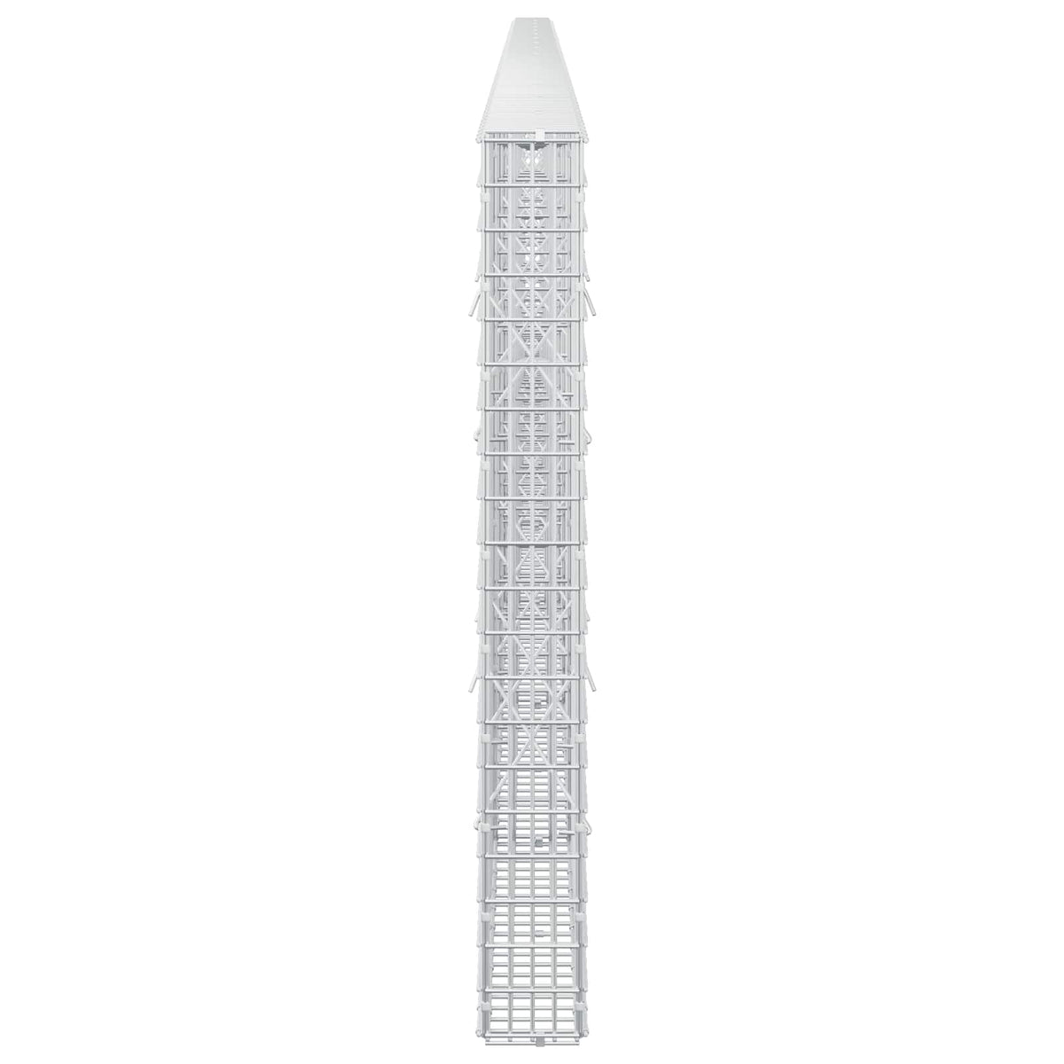 vidaXL Gabion z drutu 3,5 mm i siatką 5x2,5 cm 800x10x100 cm