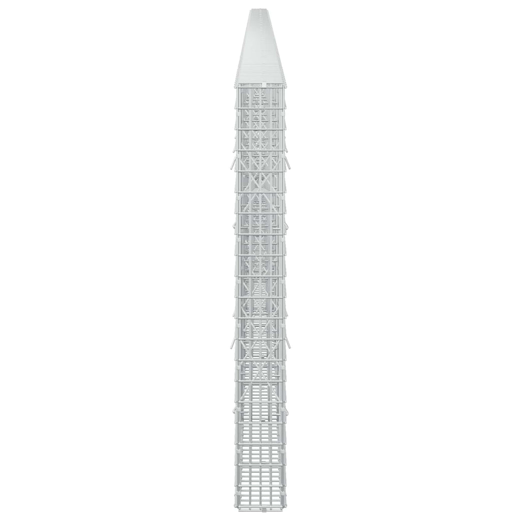 vidaXL Gabion z drutu 3,5 mm i siatką 5x2,5 cm 1000x10x100 cm