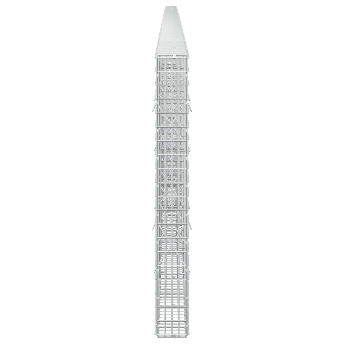 vidaXL Gabion z drutu 3,5 mm i siatką 5x2,5 cm 1000x10x100 cm