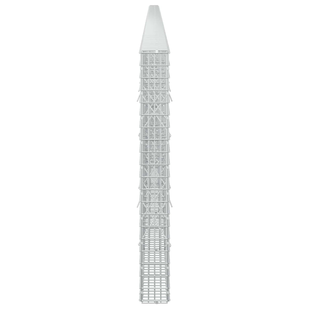 vidaXL Gabion z drutu 3,5 mm i siatką 5x2,5 cm 1100x10x100 cm