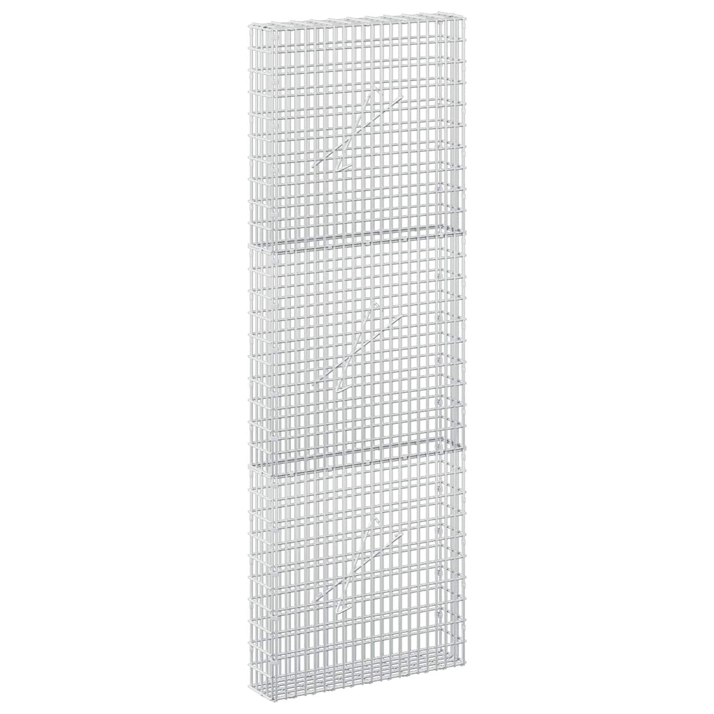 vidaXL Gabion z drutu 3,5 mm i siatką 5x2,5 cm 50x10x150 cm