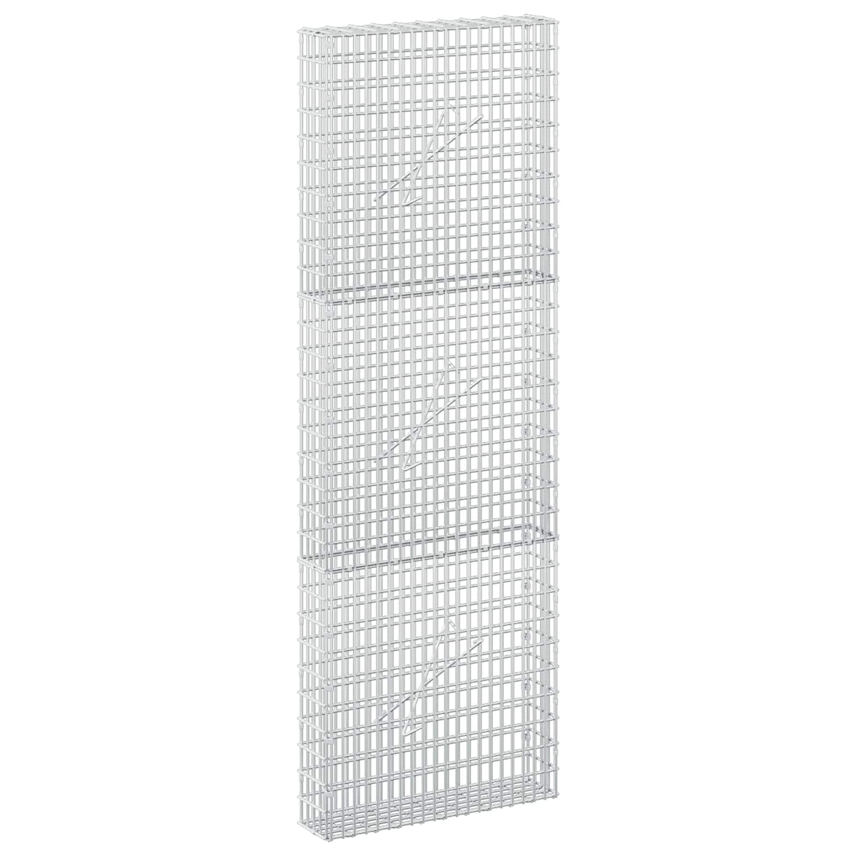vidaXL Gabion z drutu 3,5 mm i siatką 5x2,5 cm 50x10x150 cm