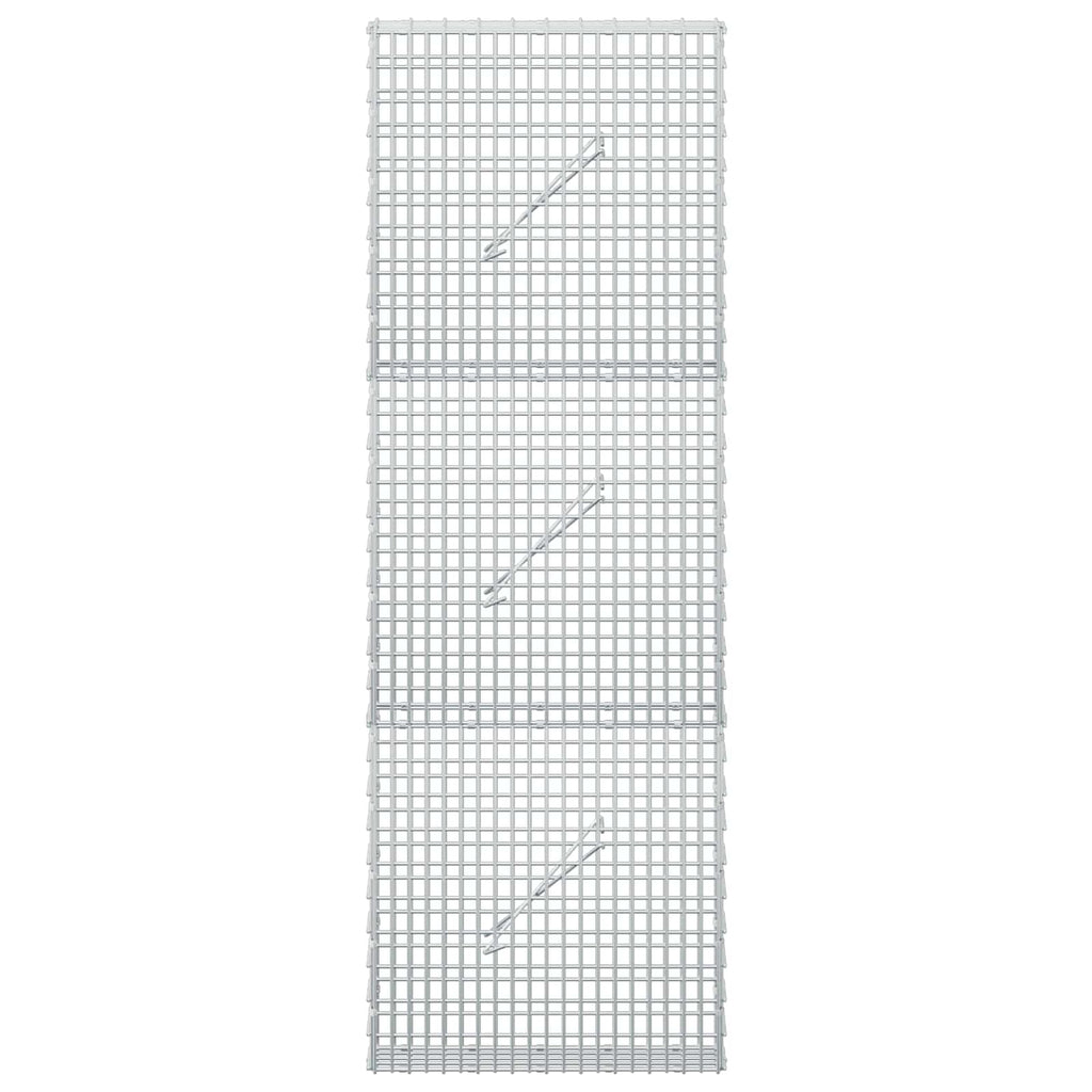 vidaXL Gabion z drutu 3,5 mm i siatką 5x2,5 cm 50x10x150 cm