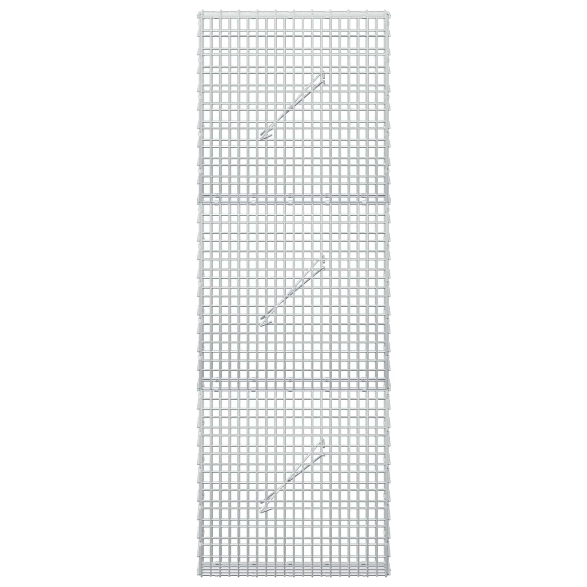 vidaXL Gabion z drutu 3,5 mm i siatką 5x2,5 cm 50x10x150 cm