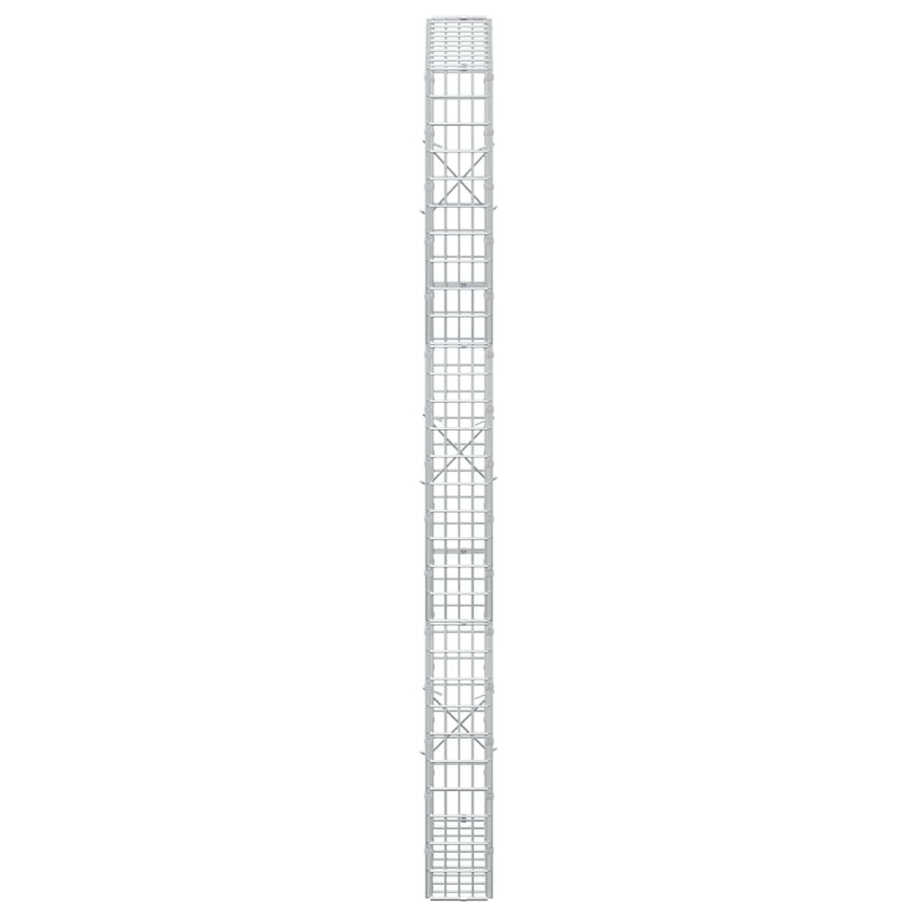 vidaXL Gabion z drutu 3,5 mm i siatką 5x2,5 cm 50x10x150 cm