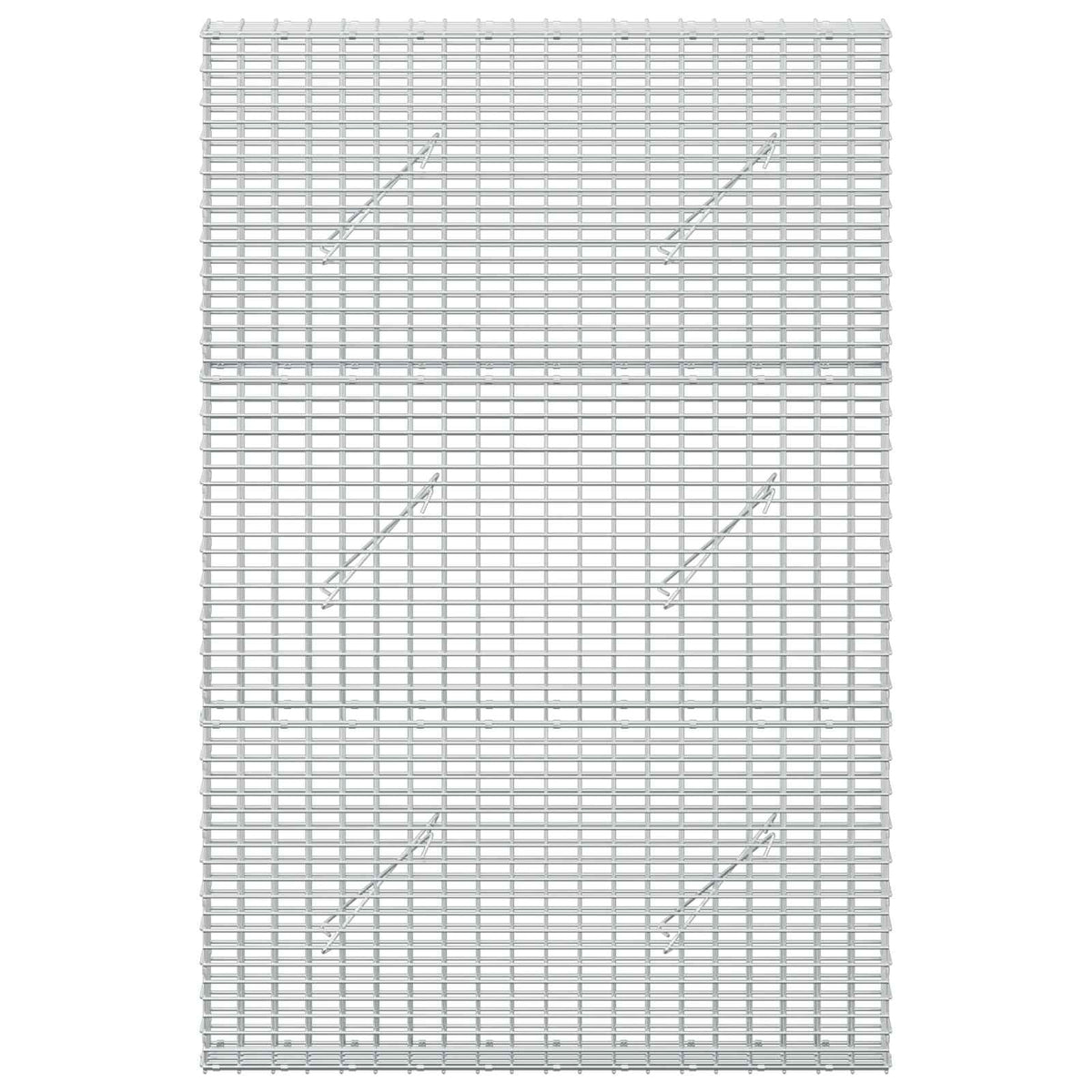 vidaXL Gabion z drutu 3,5 mm i siatką 5x2,5 cm 100x10x150 cm