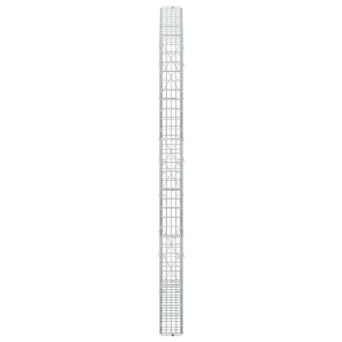 vidaXL Gabion z drutu 3,5 mm i siatką 5x2,5 cm 100x10x150 cm